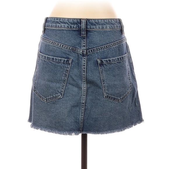 We The Free by Free People Zip It Up Denim Mini Jean Skirt Size 27 (size… - Picture 7 of 8